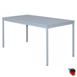 Schreibtisch-Besprechungstisch-Konferenztisch-Besuchertisch 180 x 80 cm lichtgrau - Platte 25 mm stark- super stabil - sofort lieferbar - Preishit !