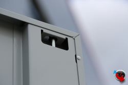 Stahl-Aktenschrank - Stahlschrank - Sideboard  80 x 38 x 72 cm - lichtgrau - sofort lieferbar - Preishammer!