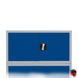 Stahl-Aktenschrank Aufsatz für 92 cm breite Schränke - blaue Türen- lange Lieferzeit 6-8 Wochen !